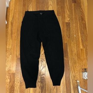 J. Crew Black Cashmere Knit Joggers